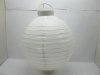 5Pcs Plain White Led Light Up Paper Lantern 30cm