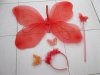 10Set X 3pcs Red Butterfly Fairy Wing Costume Toy 10Set X 3pcs Red Butterfly Fairy Wing Costume Toy