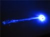 12 Light Up LED Fiber Optic Hair Clips - Blue