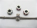 20 European Thread Beads With Rhinestone ac-sp496