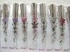 12pcs Chic Designer Hair Clips,Rhinestone Floral Clips