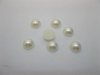 2500Pcs 8mm Ivory Semi-Circle Simulated Pearl Bead Flatback 2500Pcs 8mm Ivory Semi-Circle Simulated Pearl Bead Flatback