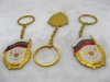 100 Assorted Golden Key Rings