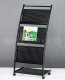 1X Black 3 Tiers Brochure Book Magazine Display Rack