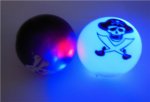 12 Party Favor Flashing Light Up Bouncy Ball 50mm - Skull