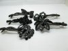 20Pcs Black Hair Clips Barrettes 12cm Assorted