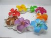 48Pcs Frangipani Hair Clips w/Rhinestone Mixed Color