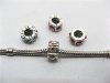 20 European Thread Beads With Rhinestone ac-sp496 20 European Thread Beads With Rhinestone ac-sp496