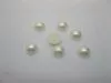 2500Pcs 8mm Ivory Semi-Circle Simulated Pearl Bead Flatback