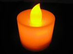 24 Light UP LED Tea Light-Yellow Light 33mm