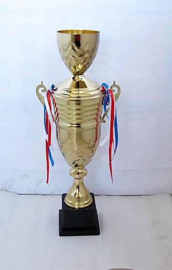 1X Metal Golden Plated Trophy Novelty Achievement Award 71cm Hig - Click Image to Close