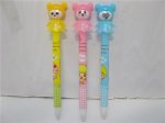 36Pcs Automatic Ball Point Pens w/Girl on Top Mixed Colour