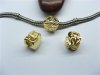 10 Gold Plated European Stopper Beads Clips pa-c22