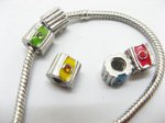 10 Alloy Charms European Thread Beads ac-sp428