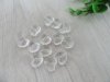 280Pcs Clear Heart Acrylic Beads Jewellery Finding 18x16mm