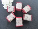 10Pcs Mini Vintage Map Lock Jewelry Treasure Chest Case Wooden B