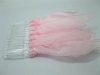 25 Pink Bridal Hair Comb Headpiece with Attached Organza Ribbon