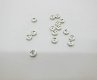 100Pcs 5mm Silver Rhinestone Rondelle Spacers Round Beads
