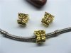 10 Gold Plated Butterfly European Stopper Beads Clips pa-c21