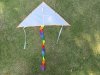 4X Blank Plain DIY Triangle Kids Painting Kite W/Tools Outdoor 4X Blank Plain DIY Triangle Kids Painting Kite W/Tools Outdoor