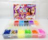 1Set Loom Bands Kit 2200pcs Rubber Bands Clips DIY Making