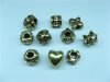 20 Asorted Bronze Plated Thread European Beads Charm