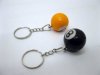 16 Billiard Ball 25mm Dia. Key Rings Mixed Colour