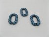 310 Blue Plastic Loop Beads Jewelry finding 310 Blue Plastic Loop Beads Jewelry finding