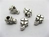 100 Charms Metal Leaves European Beads ac-sp516