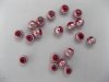 200 Pink Aluminium Round Beads dia.8mm be-a46