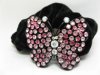 12pcs Chic Designer Hair Clips,Rhinestone Floral Clips