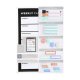 1Set Magnetic Weekly Planner Dry Erase Mount Notepad Magnet Note