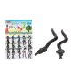 40Pcs (20Prs) Funny Soft Snake Great Sticky Toys Black 40Pcs (20Prs) Funny Soft Snake Great Sticky Toys Black