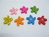 200 New Sea Star Wooden Beads Mixed Color