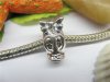 10 Silver Mouse Thread European Beads pa-m202