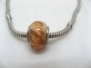 100 Coffee Murano Round European Glass Beads be-g311 100 Coffee Murano Round European Glass Beads be-g311