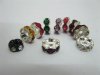 20X Rhinestone Rondelle Spacers Beads 8x3mm Mixed 20X Rhinestone Rondelle Spacers Beads 8x3mm Mixed