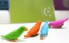 48Pcs Parrot Shaped Erasers Mixed Color