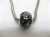 100 Black Murano Round Glass European Beads be-g385 100 Black Murano Round Glass European Beads be-g385