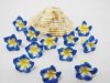 100 Dark Blue Fimo Beads Frangipani Jewellery Finding 1.5cm 100 Dark Blue Fimo Beads Frangipani Jewellery Finding 1.5cm