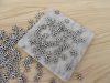 2200Pcs Plastic Snowflake Spacer Beads Jewellery Finding 12mm 2200Pcs Plastic Snowflake Spacer Beads Jewellery Finding 12mm