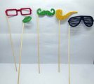 20Pcs Photo Booth Prop Wedding Party Moustache & Lips On A Stick