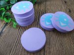 50Pcs Purple Circle Blue Eye Erasers Student Stationery