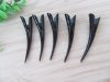 100pcs Black Single Horn Shape Hairstyle Alligator Hair Clip Bar 100pcs Black Single Horn Shape Hairstyle Alligator Hair Clip Bar