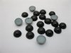 1000Pcs 10mm Black Semi-Circle Simulated Pearl Bead Flatback