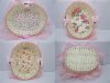 10X Fancy Handmade Oval Shape Paper Crochet Basket 10X Fancy Handmade Oval Shape Paper Crochet Basket