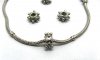 10 Metal Dotted Barrel Thread European Beads ac-sp572 10 Metal Dotted Barrel Thread European Beads ac-sp572