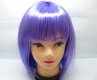 4Pcs Bobo Head Style Neat Bang Short Straight Cosplay Wig Purple 4Pcs Bobo Head Style Neat Bang Short Straight Cosplay Wig Purple
