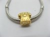 50X18K Gold Plated Pandora T-shirt Shaped Thread Beads 50X18K Gold Plated Pandora T-shirt Shaped Thread Beads