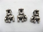 50 Charms Metal Elephant European Beads ac-sp513